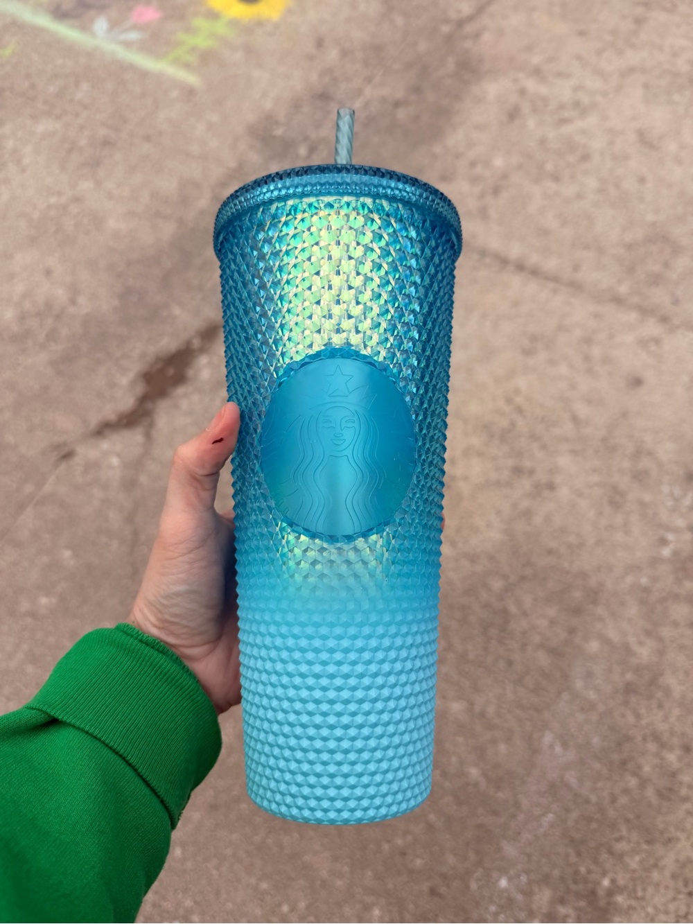 Starbucks Mint Blue Reusable Cup with Screw Lid